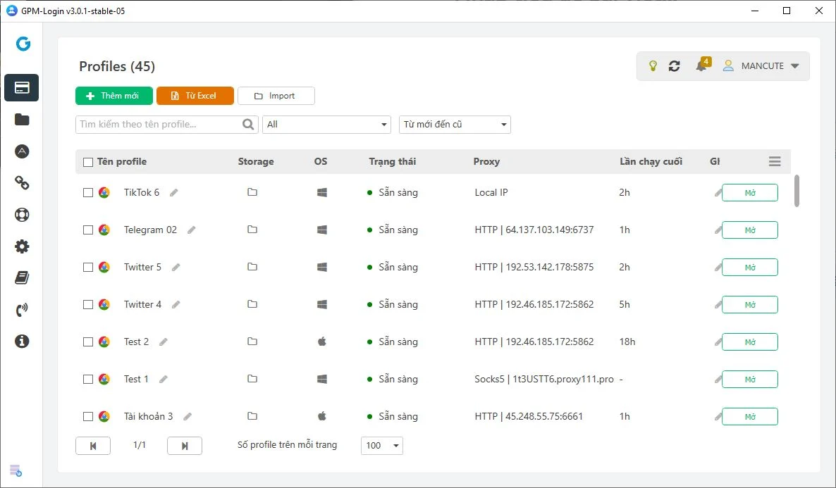 Hình ảnh phầm mềm GPM Login Crack